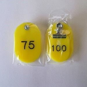 （まとめ買い）親子札 51-100 黄 CR-OY100-Y 00006895 [x3]