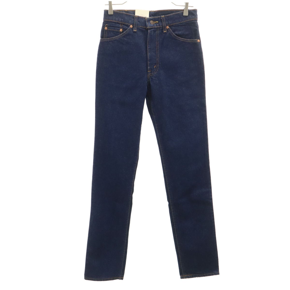 90s フラッシャー付き 506-0217 オールド デッドストック スリムデニムパンツ W29 インディゴ ジーンズ レディース 古着