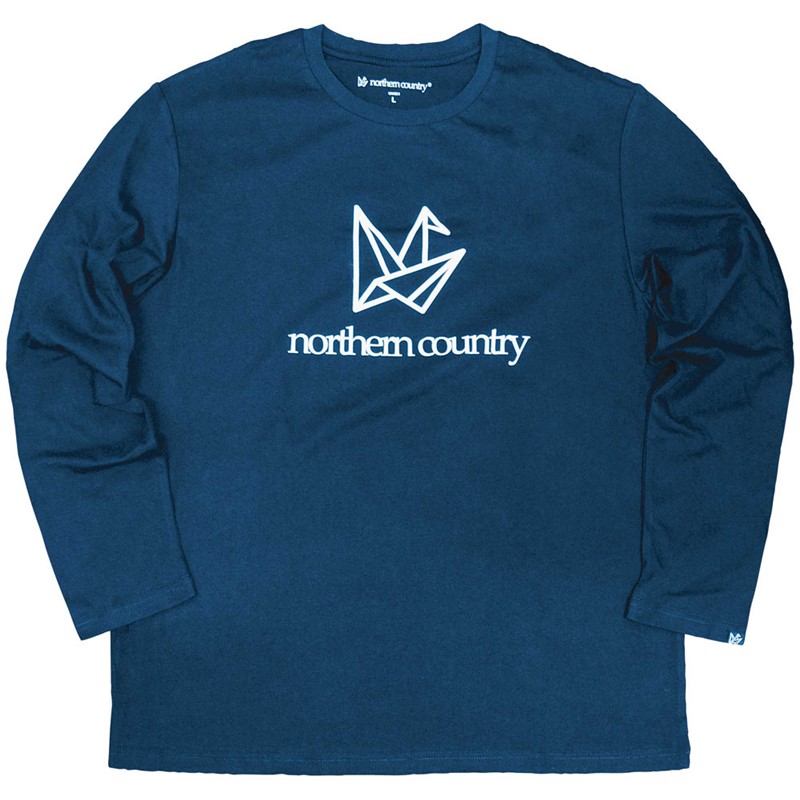 ノーザンカントリーnortherncountry LONG T-SHIRTS(FRONT LOGO アウトドア長袖Tシャツ (tr1311-nv)
