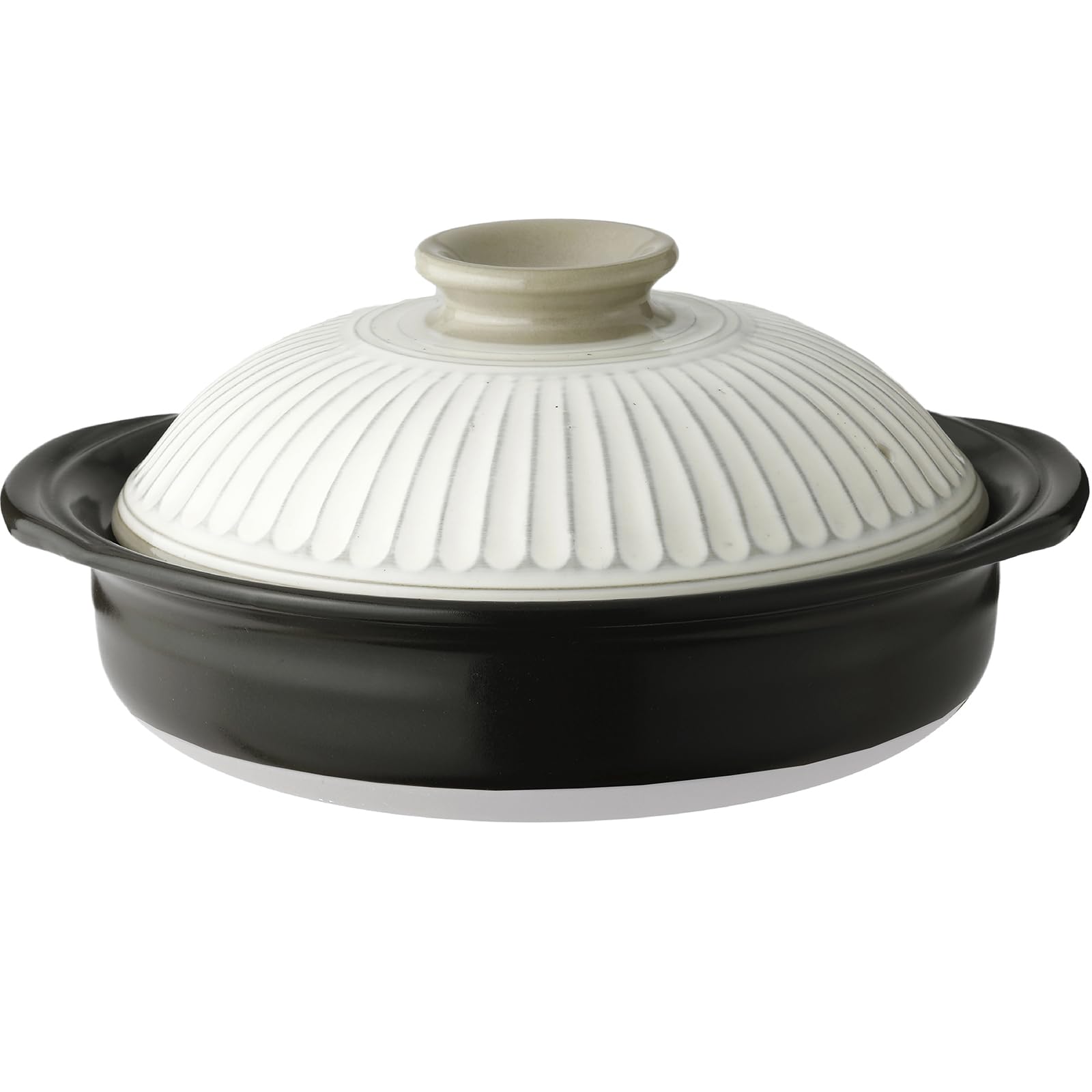 【2025年・正規品】 銀峯陶器(Ginpo Touki) 萬古焼 銀峯 菊花 土鍋 9号 3-4人用 粉引 ホワイト 日本製 41091