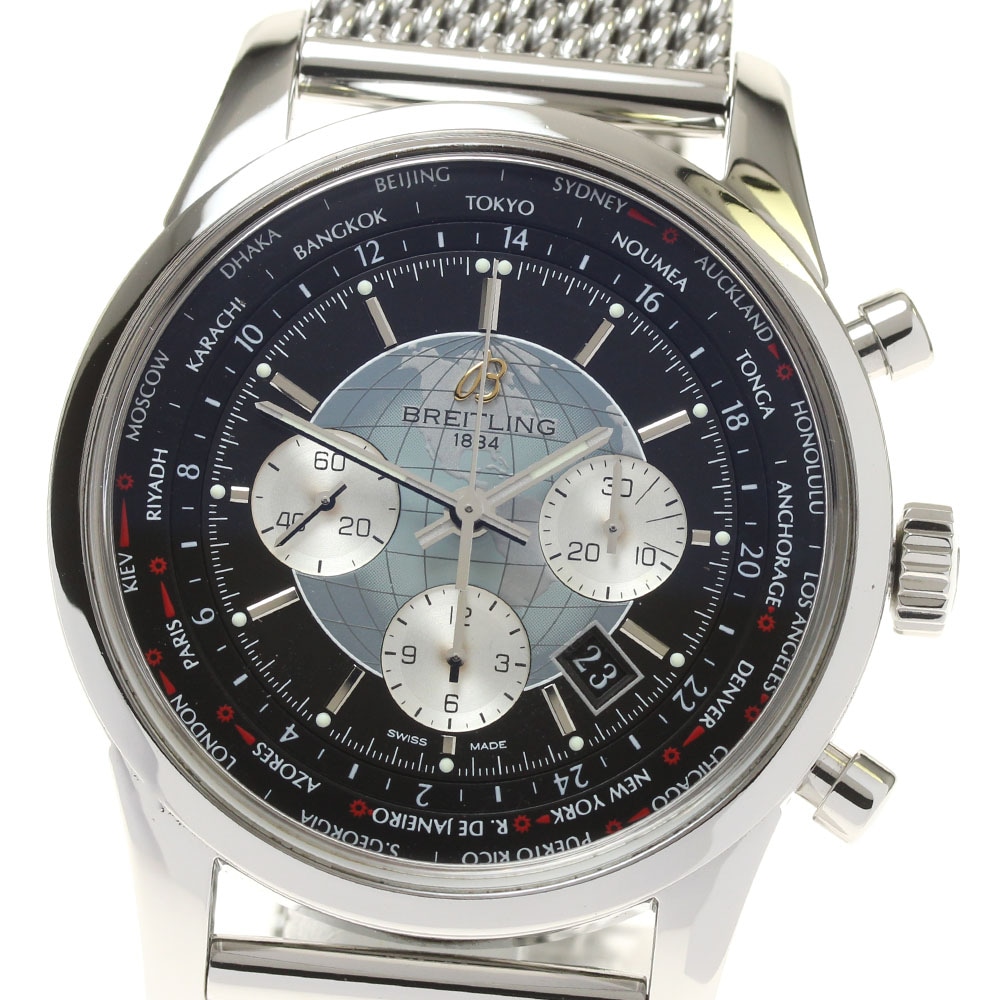 ブライトリング BREITLING AB0510 トランスオーシャン クロノグラフ ユニタイム 自動巻き メンズ 良品 _817448【中古】