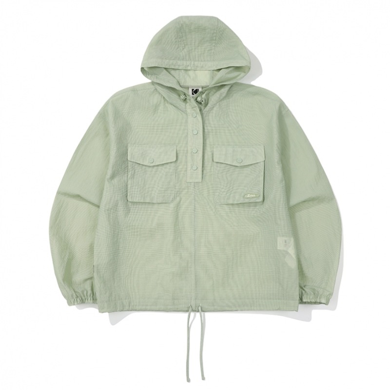 KODAK 후드 메쉬 아노락 우먼 MINT