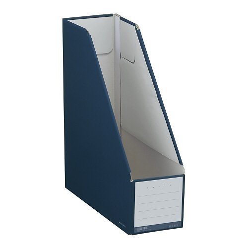 （まとめ買い）ファイルボックス NEOS （スタンドタイプ） A4 ネイビー フ-NEL450DB [x10]