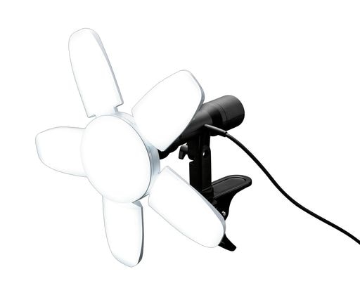 高儀(TAKAGI) LED クリップライト SAKUTO NEO 90W CLT-90SLA マグネット付き サイド連結コンセント 屋内用【開閉で照射範囲が変わる】EARTH MAN 作業灯 投光器