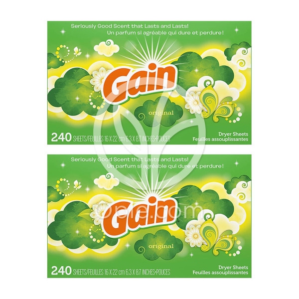 大人気定番商品 Gain2-SETドライヤーシートオリジナル240枚 柔軟剤