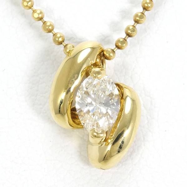 K18 18金 YG ネックレス ダイヤ 0.27 SI1 鑑別書 ジュエリー 中古