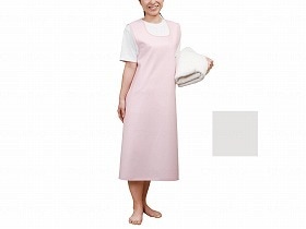 大阪エンゼル 入浴介助エプロン（マジックタイプ） ホワイト LL 6012