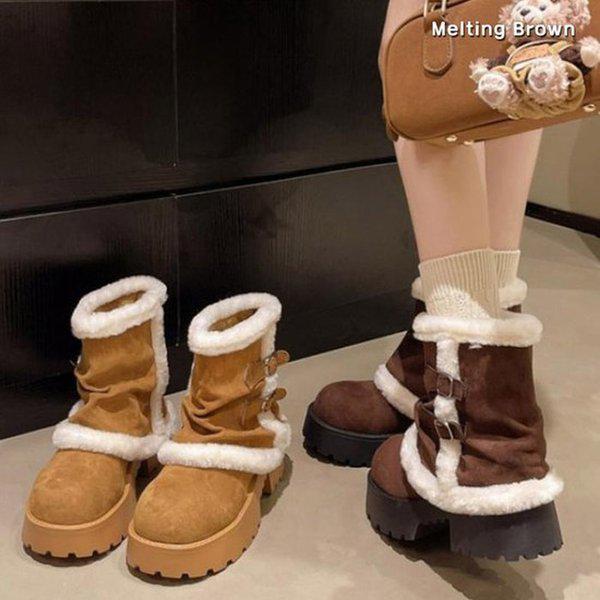 レディース冬ブーツファーブーツ SS68
