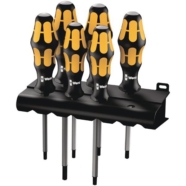 WERA ヴェラ 6点組 チゼル トルクスドライバーセット TX15/20/25/27/30/40 024410 工具 ツール DIY 作業工具 道具