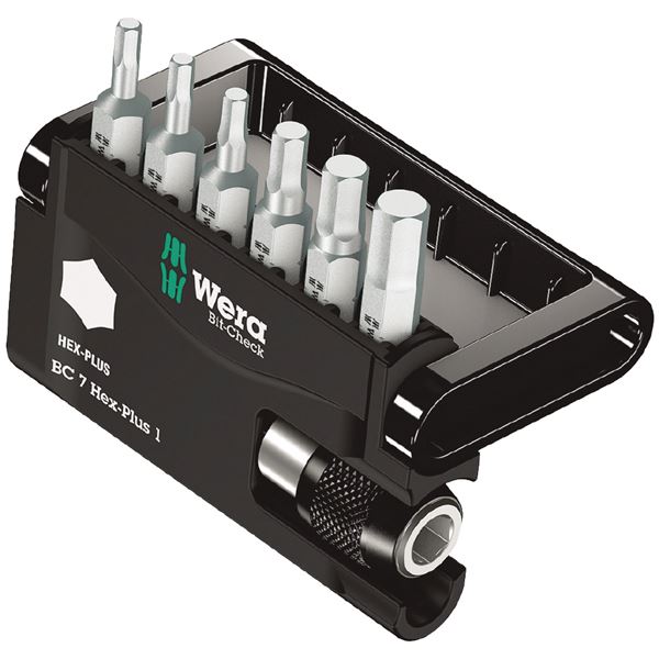 WERA ヴェラ 6本組 1/4HEX Hex Plus ドライバービットセット 056168 工具 ツール DIY 作業工具 道具
