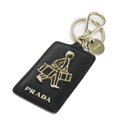 Qoo10] PRADA 【中古】 キーホルダー サフィアーノ ブ : バッグ・雑貨