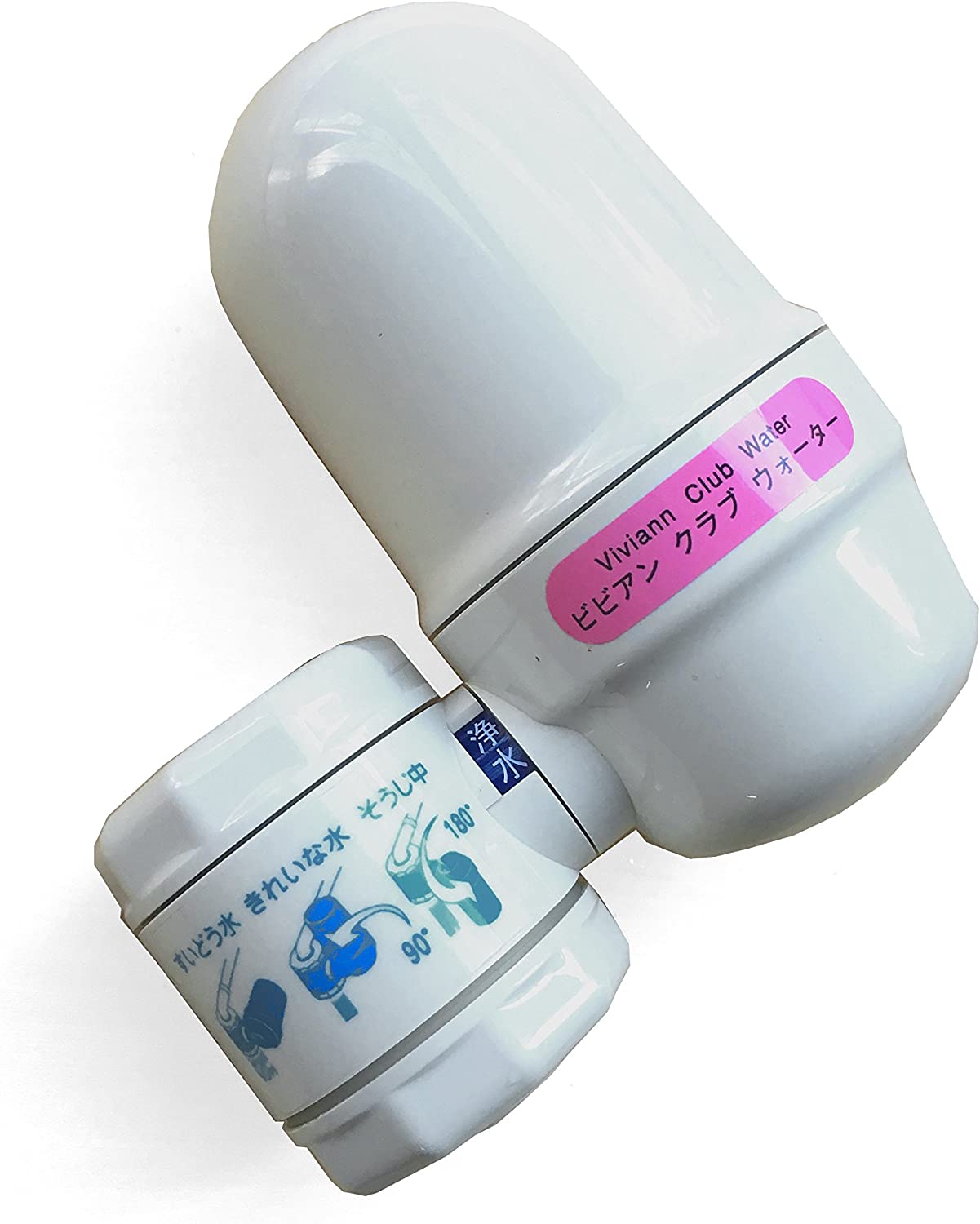 ガイアの水135 蛇口用浄水器 カートリッジ付き ビビアン