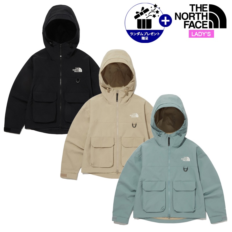 女性 ストレージ ウォータープルーフ ジャケット NJ2HQ86 レディーズ 日常 デイリー カジュアル アウトドア 防水 ジップアップ ルーズフィット フード付き