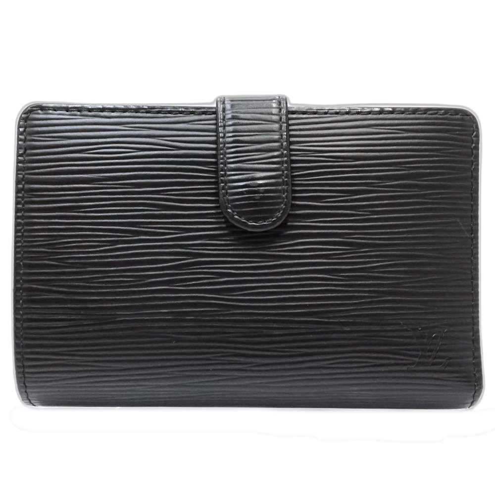 【中古】エピ 二つ折り財布 M63642 ポルトフォイユ ヴィエノワ ノワール レディース /181634