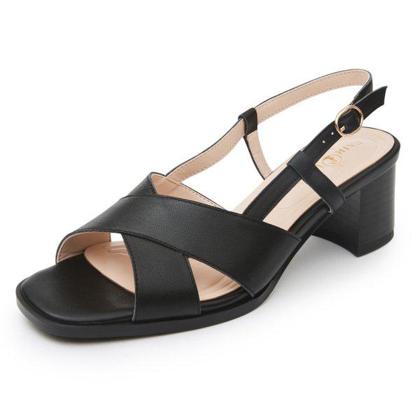 [SSG秘密特価] FAIR LADY 女性牛革XストラップサンダルRICSAC4512WFAIK1