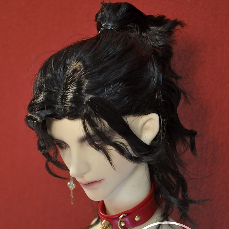 ドールウィッグ bjd 手入れ ハーフアップ スタイルあり SD/小顔SDサイズ球体関節人形用ウィッグ