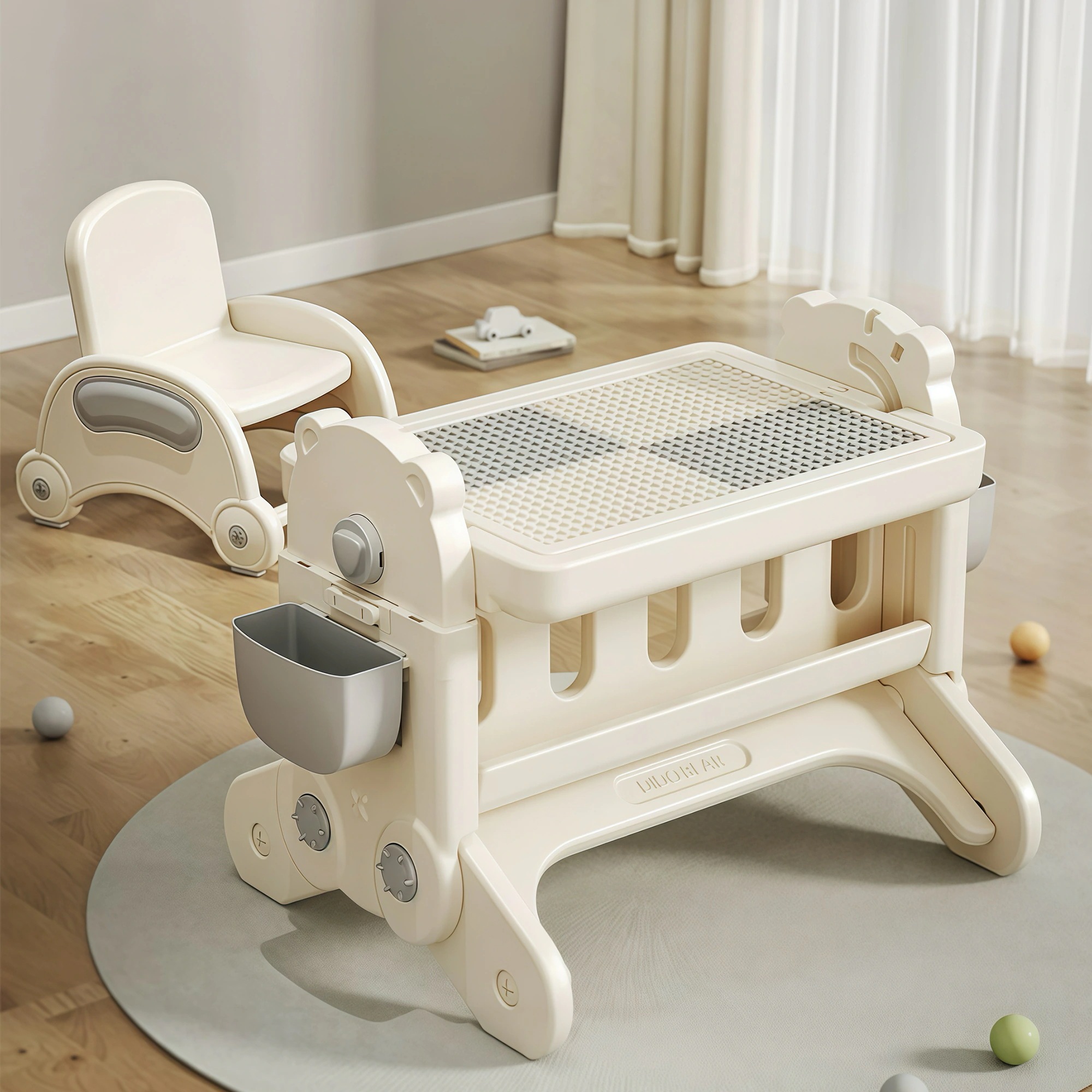 【安心保証付き】キッズデスク チェア セット 学習デスクチェア ブロックテーブル ホワイトボード 多機能 キッズテーブル ミニテーブル 収納付き 子供用 キッズ 男の子 女の子 子供 誕生日 プレゼン