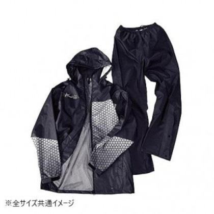 コヤナギ レインウェア レインストームアクティブ RSA-08 ブラック LL