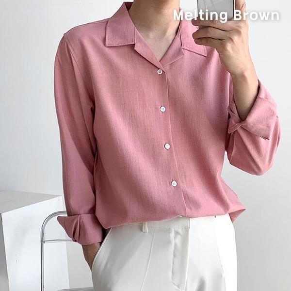 メンズカジュアル無地シャツ3色