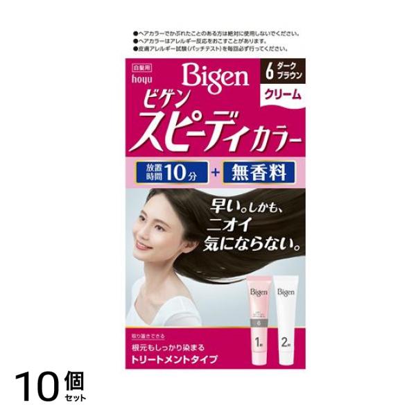 ビゲン スピーディカラー クリーム 6 ダークブラウン 1組入 10個セット