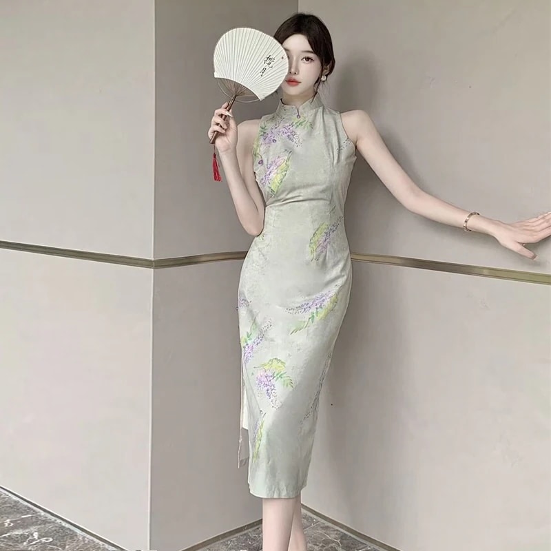 セクシーかわいい チャイナ風 旗袍 メイド服ワンピースト 女 ドレス ロリータゾンビ服制服 セット ハロウィン ロリータ キョンシー服ロングドレス 成人式 ハロウイン クリスマス