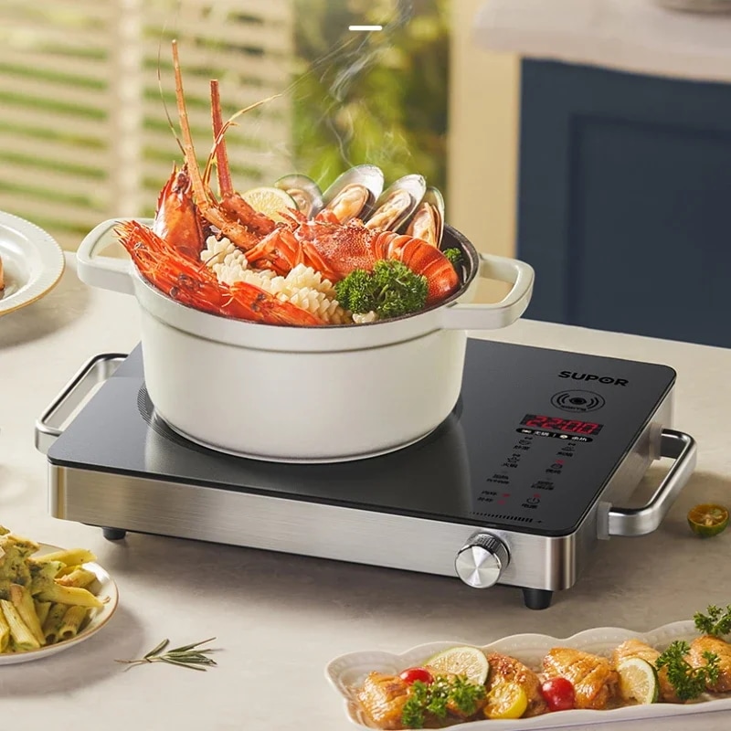 電気セラミックストーブ小型お茶沸騰ストーブ乾燥燃焼攪拌物誘導調理器一体型高出力家庭用 - 6