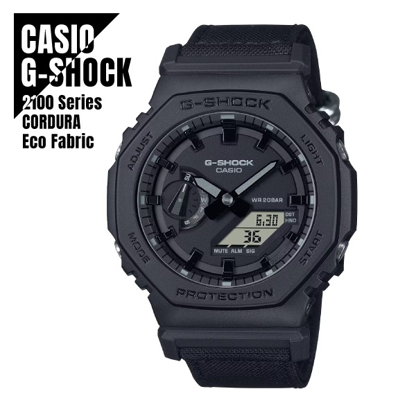 【即納】 CASIO カシオ G-SHOCK Gショック カーボンコアガード構造 八角形フォルム GA-2100BCE-1A クロスバンド ブラック 腕時計 メンズ