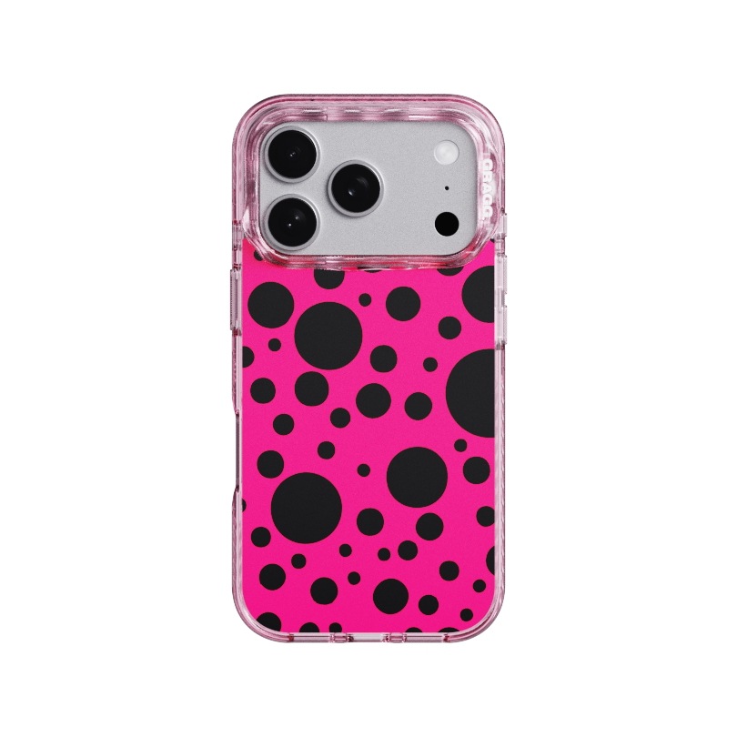 【GRAGG】 MAGSAFE LAYERS FRAME CASE CLEAR PINK - POP DOT PINK 正規品