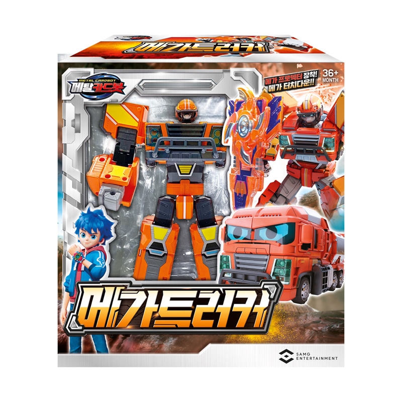 メタルカードボット メガトラッカー 1個 ヒーロー ロボット フィギュア 合体 アクション 玩具 ギフト