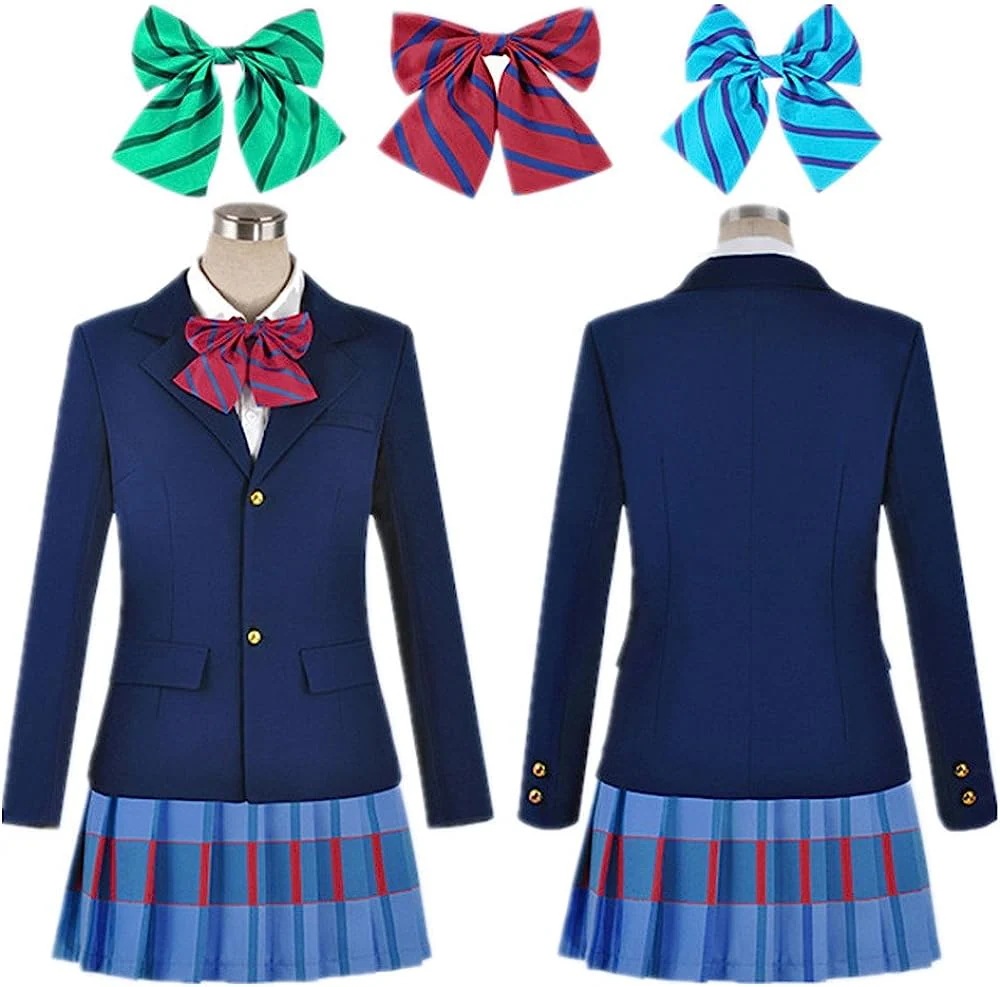コスプレ衣loveliveラブライブ制服国立音ノ木坂学院女子制服リボン３つ付きかわいいイベントパーティー変演出服クリスマスパーティー