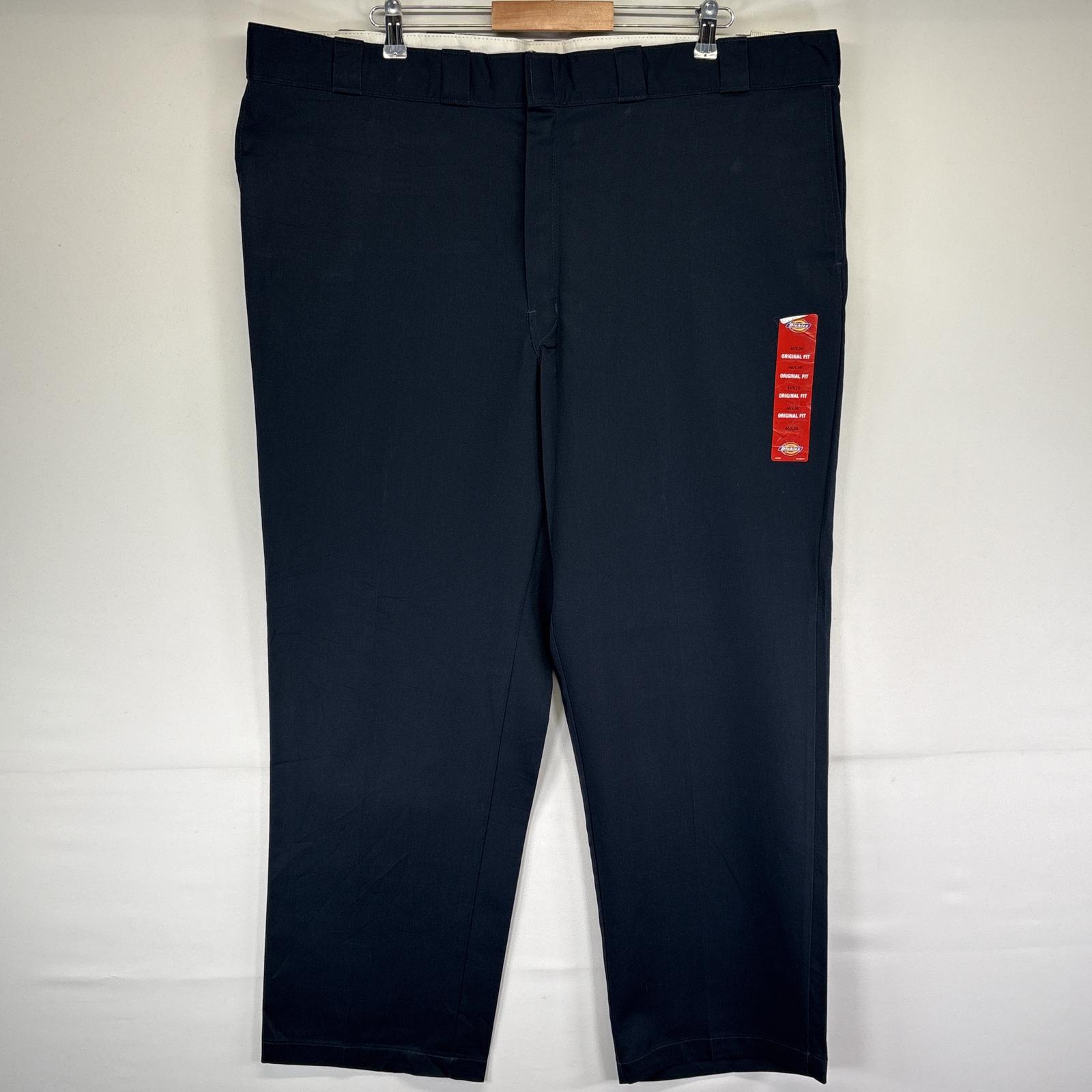 古着 美品 ワークパンツ 874 デッドストック タグ付 チノパン 大きいサイズ w46 L30 ネイビー メンズ