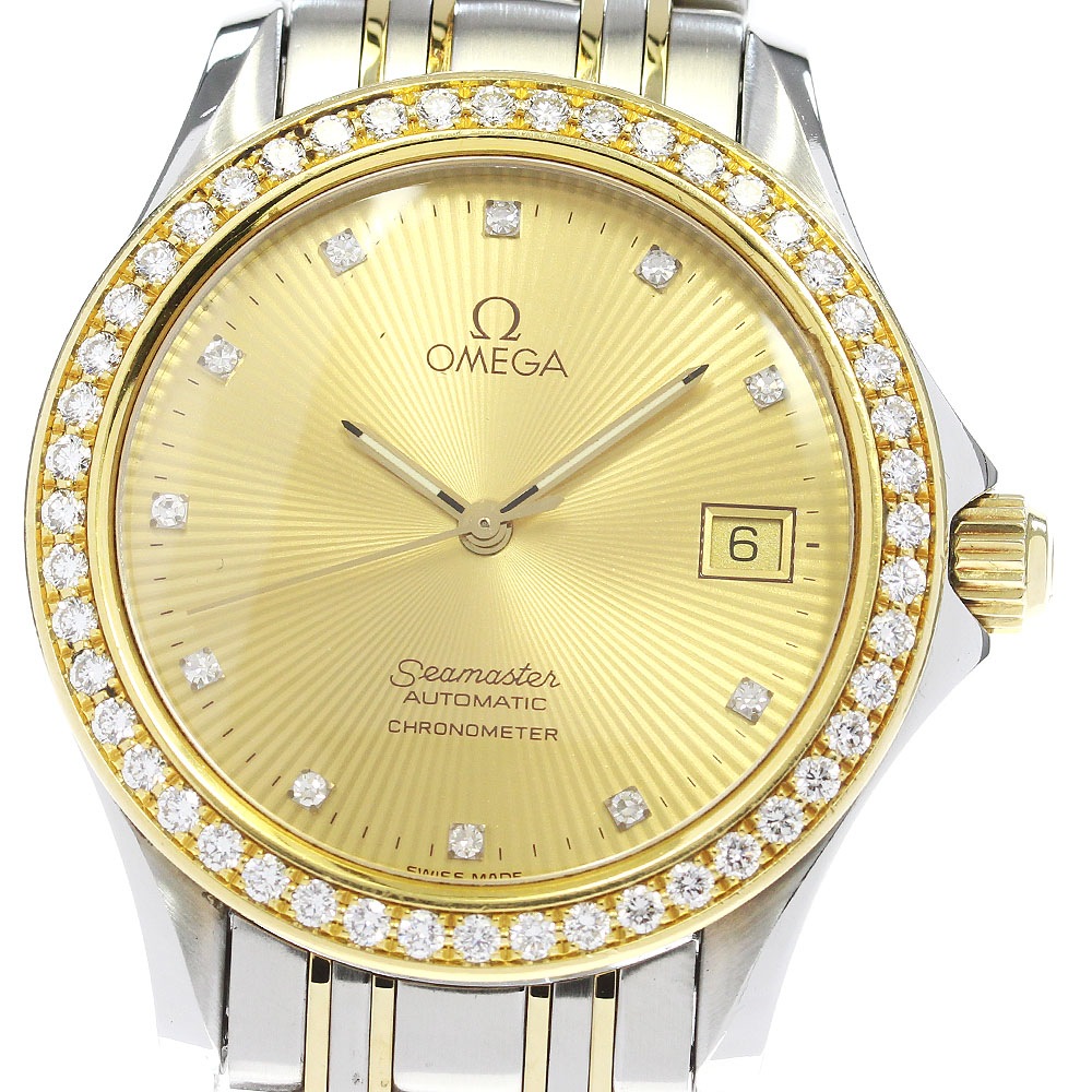 オメガ OMEGA 2305.15 シーマスター120 ダイヤベゼル 11P 自動巻き メンズ _836082【中古】