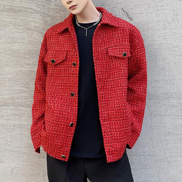 服 韓国ファッション メンズ アウター 長袖 シャツ ジャケット J59