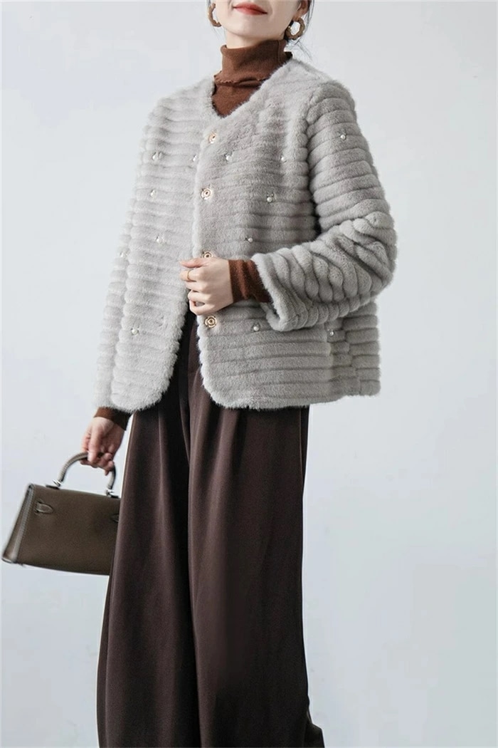 ファーコート レディース ショート ファージャケット レディース アウター もこもこ ボアコート 秋冬 冬 ファー 毛皮コート 厚手 防寒 暖かい 大きいサイズ ゆったり 体型カバー おしゃれ かわい