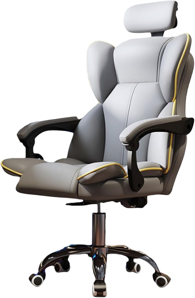 ゲーミングチェア ゲーム オフィスチェア ヘッドレスチェア 昇降アームレスト パソコンチェア 学習イス ゲーミングチェア 高級PUレザー ランバーサポート 座面昇降 通気性 自宅 ゲーミングチェア P