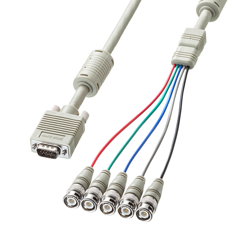 アナログRGBケーブル 2m KB-5BNC2K