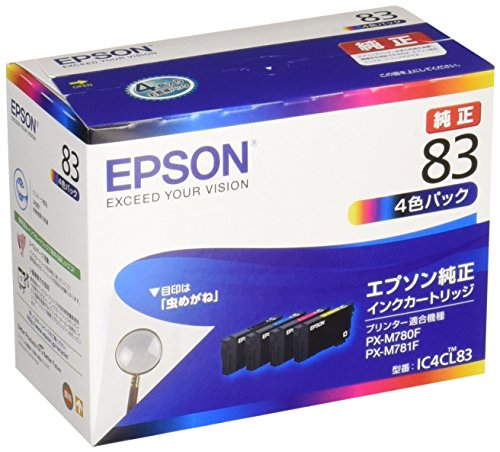 純正 インクカートリッジ 虫めがね IC4CL83 4色パック