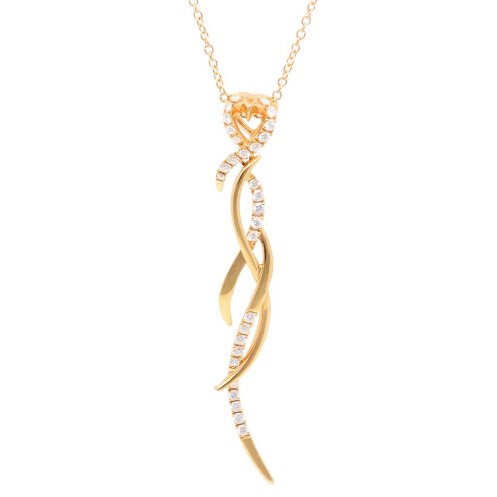 ポンテヴェキオ ネックレス 18金 K18ピンクゴールド ダイヤモンド Ponte Vecchio 中古 美品 108,900円