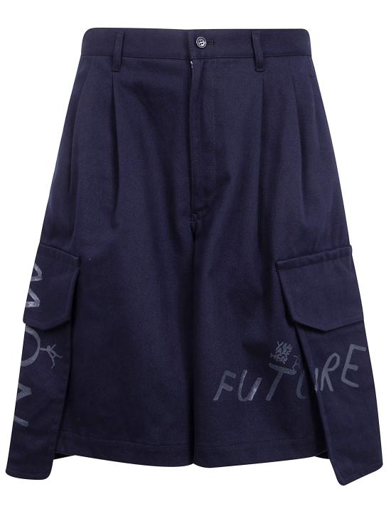 COMME DES GARCONS Men Shorts FQ P504 NAVY