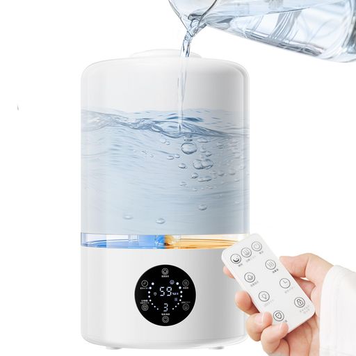加湿器 大容量 4.5L 【2024新技術採用 加熱&超音波式 5重除菌浄化 知能恒湿】 『POCO’CEおすすめ』 卓上加湿器 加熱式 ハイブリッド式 アロマ対応 UV除菌 上から給水 静音 最大加