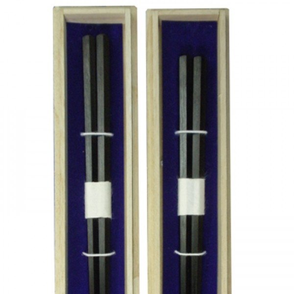 職人の技 黒檀 六角形 桐箱入 プレゼント