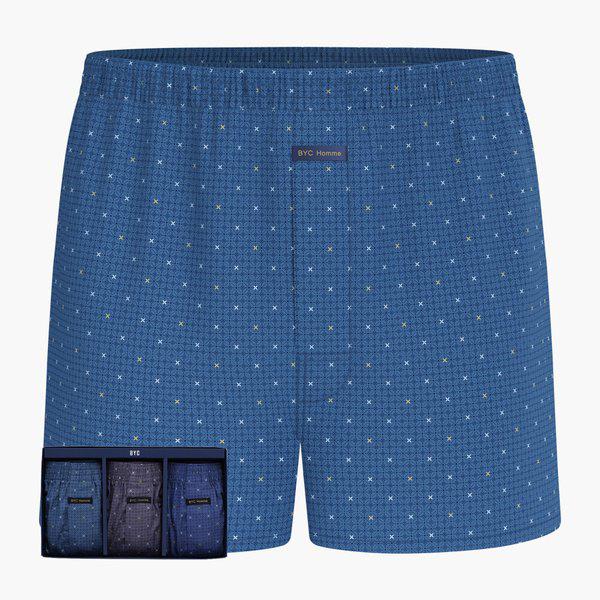 メンズ60番手コットンブリーフボクサーパンツ3枚セットMCG1488