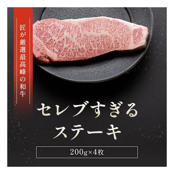 黒毛和牛サーロインステーキ 200g×4枚 / 牛肉 ギフト