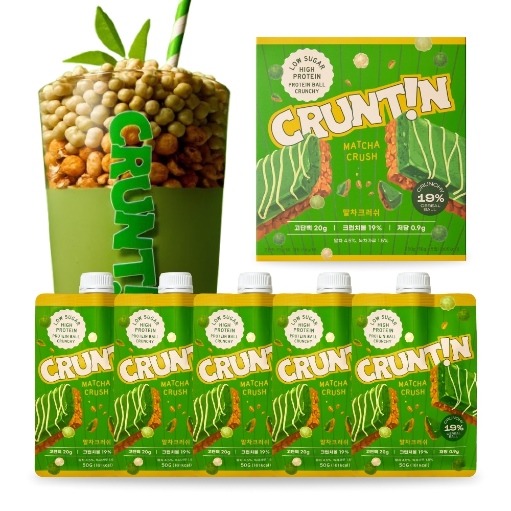 Qoo10] CRUNTIN 抹茶味(말차)クランチボール プロテイン