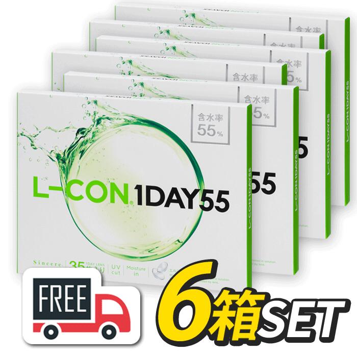 工ルコンワンデー55（1箱35枚入）6箱 シンシア l-con lcon 1day コンタクトレンズ 1日使い捨て