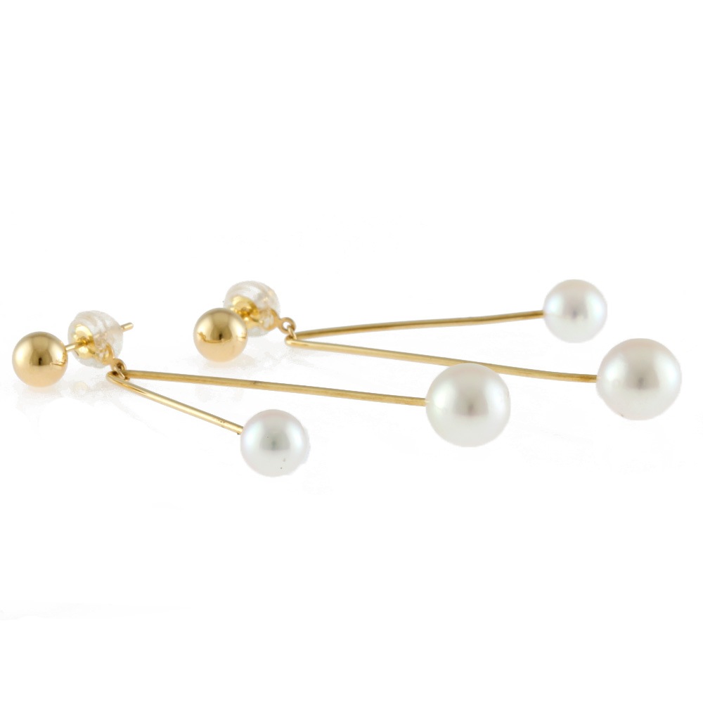 パール ピアス 18金 K18ゴールド パール：4珠 新品 28,600円