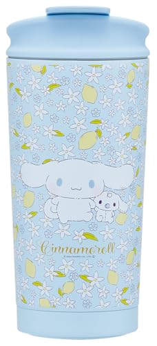 スケーター(Skater) サーモ タンブラー 450ml 保温 保冷 真空断熱 蓋付き フラップロック サンリオ シナモ