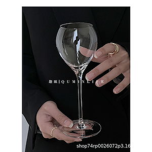 赤ワイングラス脚付きグラス贅沢ins風白ワイングラス