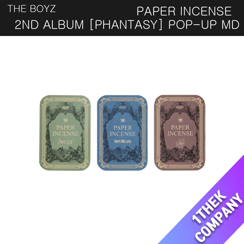 (３種セット)（PAPER INCENSE）THE BOYZ - 2ND ALBUM [PHANTASY] POP-UP MD