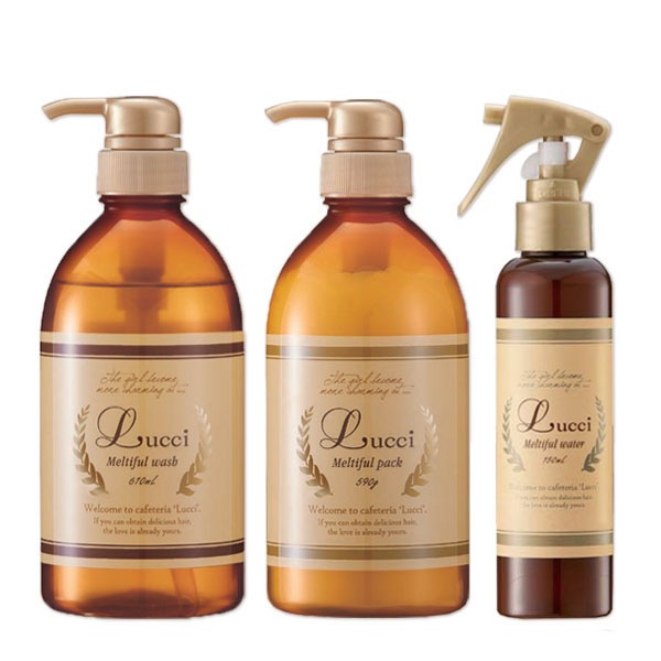 ルッチ メルティフルウォッシュ 610mL + パック 590g + ウォーター 150mLセット